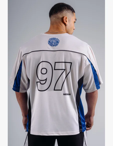 NEBBIA Oversized Jersey T-shirt '97 PRIMAL white