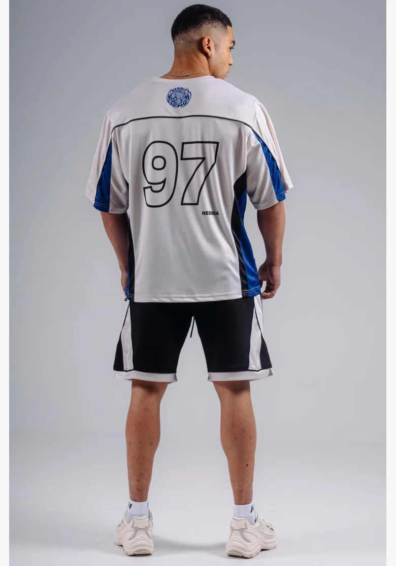 NEBBIA Oversized Jersey T-shirt '97 PRIMAL white