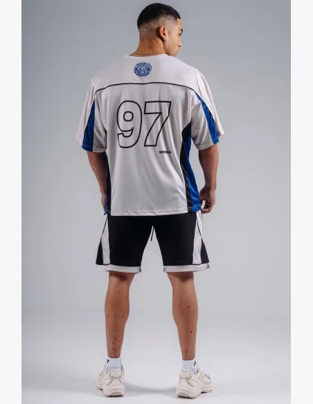 NEBBIA Oversized Jersey T-shirt '97 PRIMAL white