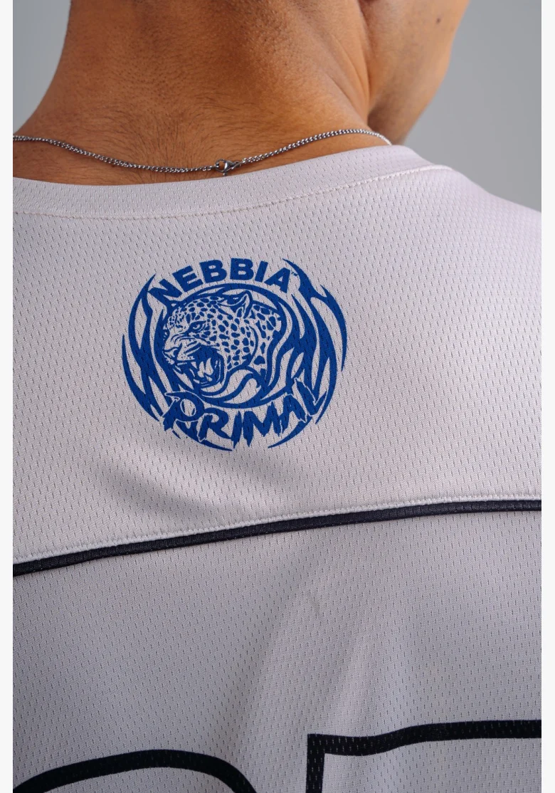 NEBBIA Oversized Jersey T-shirt '97 PRIMAL white
