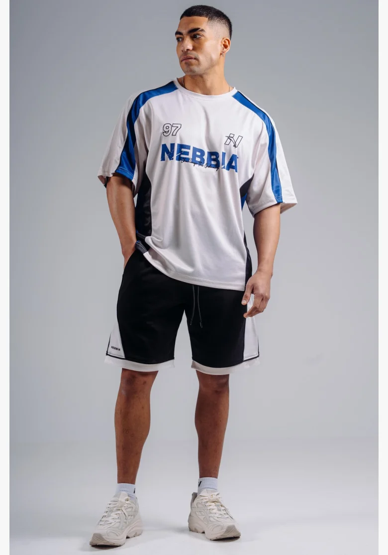 NEBBIA Oversized Jersey T-shirt '97 PRIMAL white