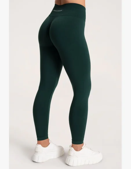 Gym Glamour Leggings Second Skin push up Dark Green