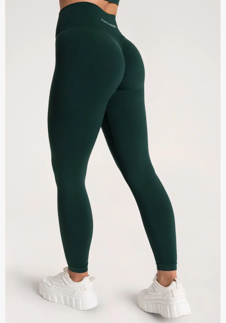 Gym Glamour Leggings Second Skin push up Dark Green