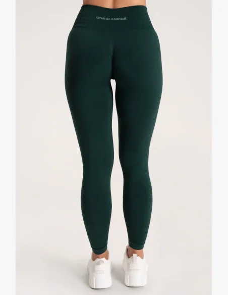 Gym Glamour Leggings Second Skin push up Dark Green