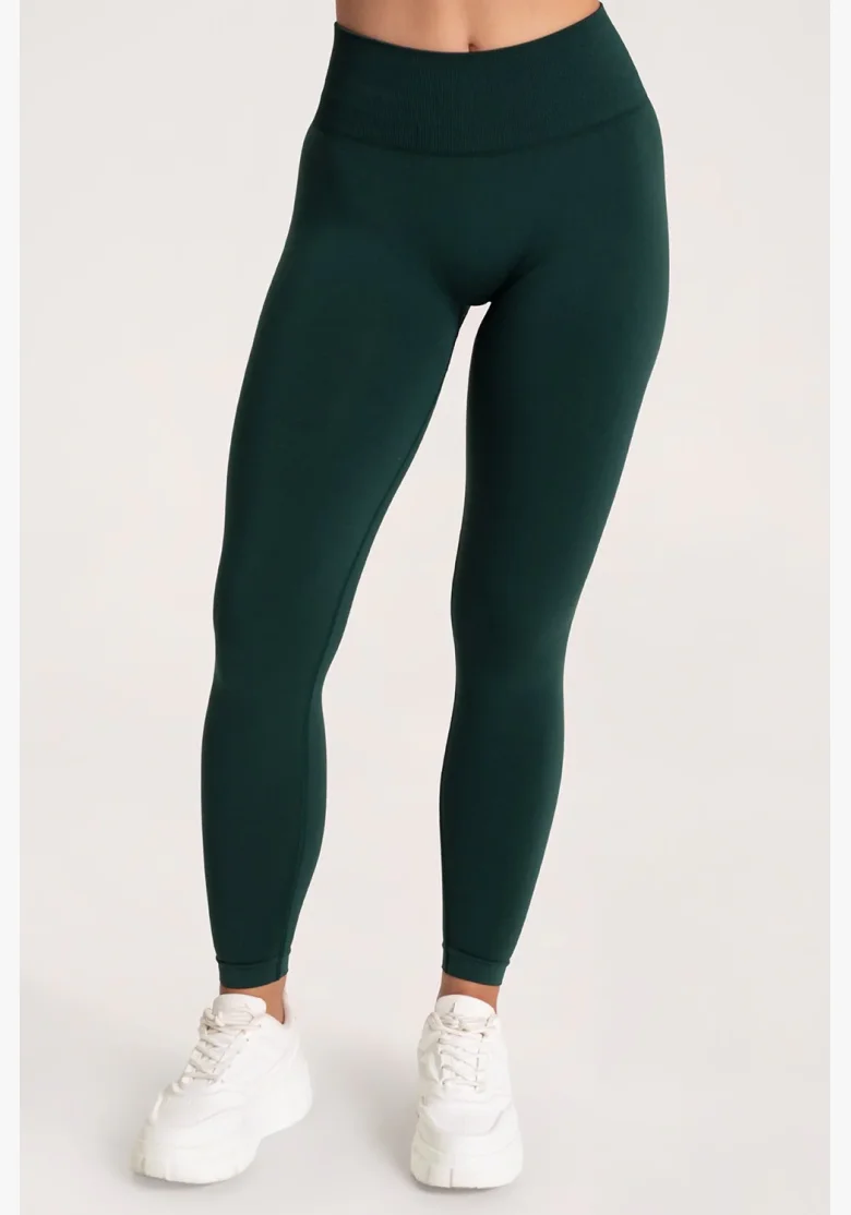 Gym Glamour Leggings Second Skin push up Dark Green