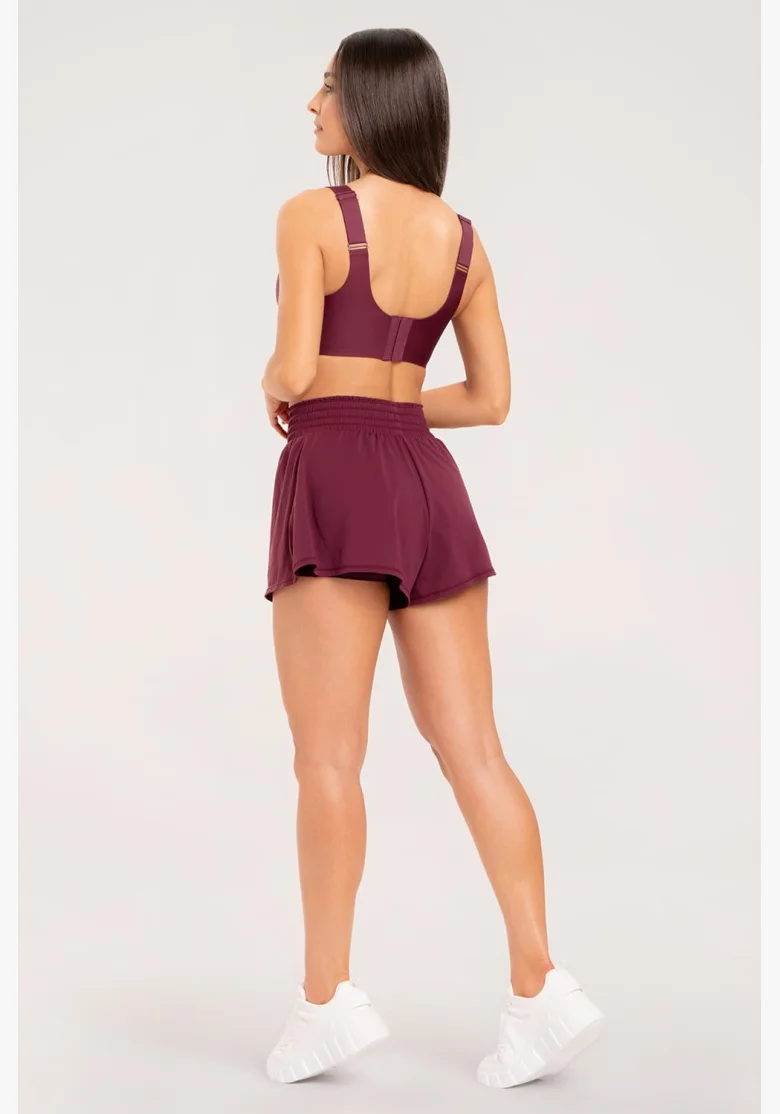 Gym Glamur Shorts Court burgundy