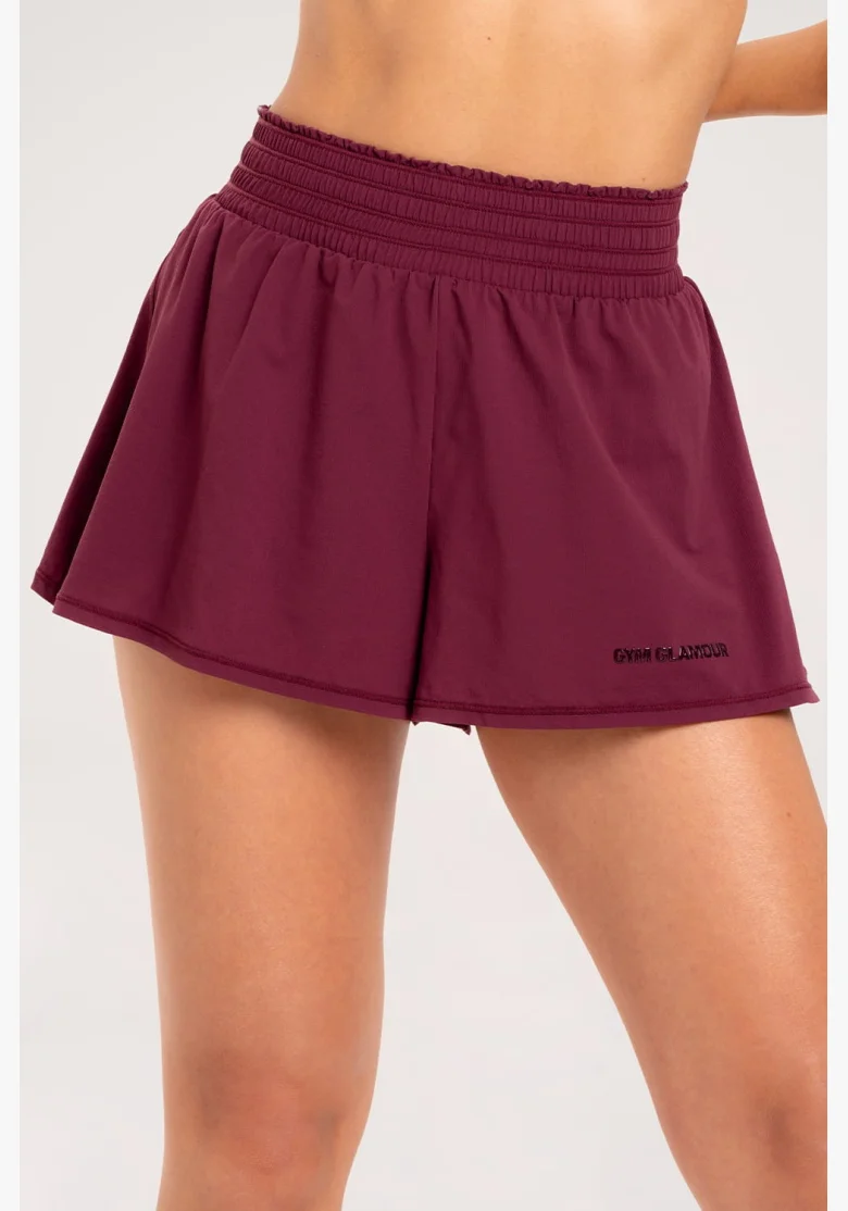 Gym Glamur Shorts Court burgundy