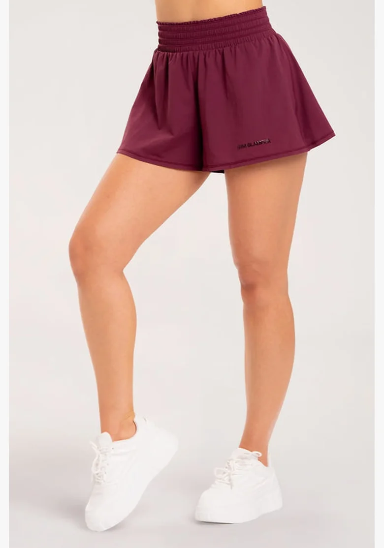 Gym Glamur Shorts Court burgundy