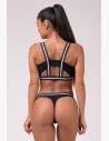 Mini tank top, whose sporty design combined with lightweight transparent eco material highlights the femininity in each of us.