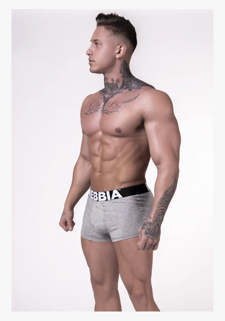 NEBBIA • BOXERS 701 Light Grey • NebbiaShop.cz