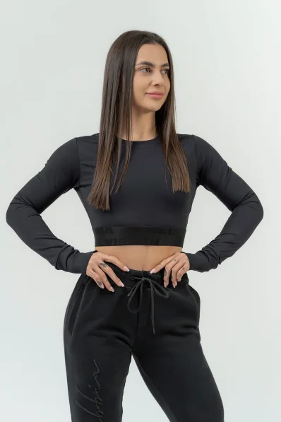 NEBBIA • Women's long sleeve crop top NEBBIA INTENSE Perform • NEBBIAshop.cz