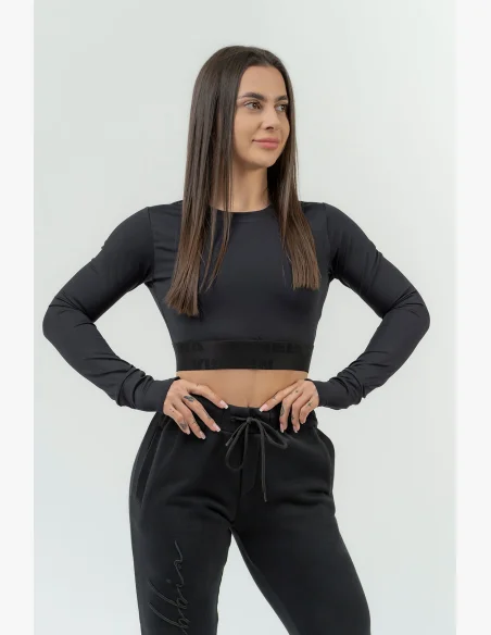NEBBIA • Women's long sleeve crop top NEBBIA INTENSE Perform • NEBBIAshop.cz