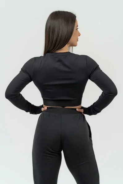 NEBBIA • Women's long sleeve crop top NEBBIA INTENSE Perform • NEBBIAshop.cz 2