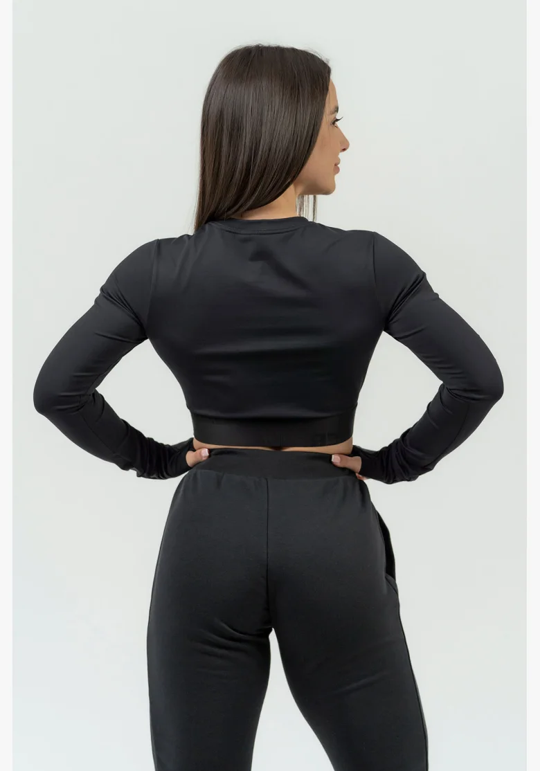 NEBBIA • Women's long sleeve crop top NEBBIA INTENSE Perform • NEBBIAshop.cz
