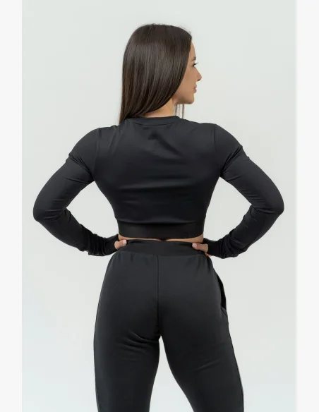 NEBBIA • Women's long sleeve crop top NEBBIA INTENSE Perform • NEBBIAshop.cz