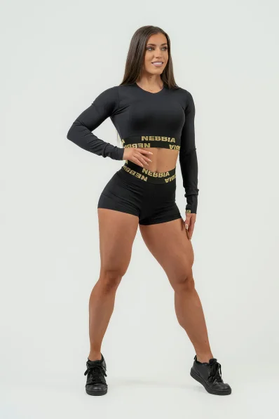 NEBBIA • Women's long-sleeve crop top NEBBIA INTENSE Perform • NEBBIAshop.cz 2