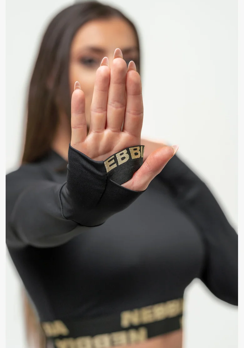 NEBBIA • Women's long-sleeve crop top NEBBIA INTENSE Perform • NEBBIAshop.cz