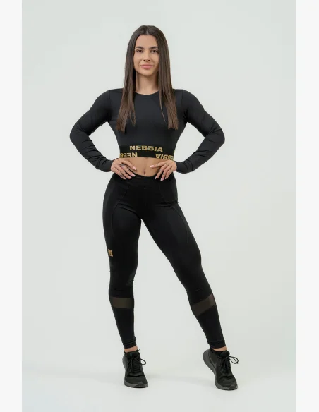 NEBBIA • Women's long-sleeve crop top NEBBIA INTENSE Perform • NEBBIAshop.cz