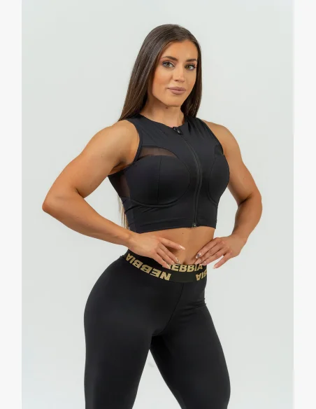 NEBBIA • Women's crop top INTENSE Mesh • NEBBIAshop.cz
