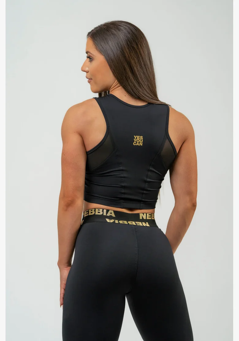 NEBBIA • Women's crop top INTENSE Mesh • NEBBIAshop.cz