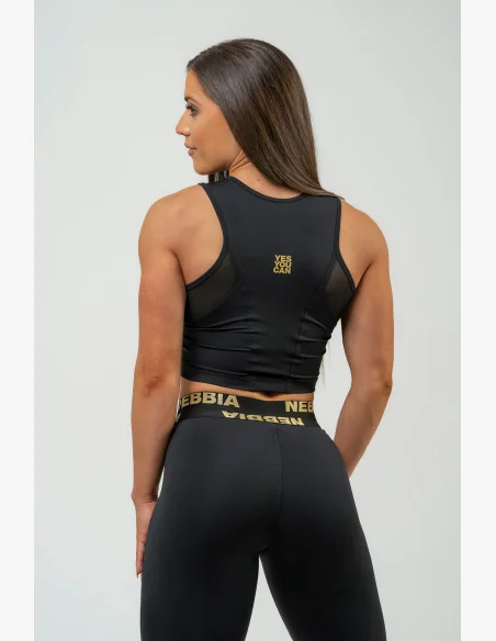 NEBBIA • Women's crop top INTENSE Mesh • NEBBIAshop.cz