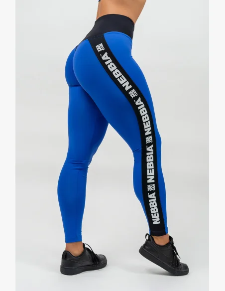 NEBBIA • High-waisted ICONIC leggings blue • Nebshop.cz
