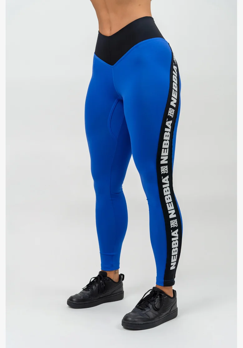 NEBBIA • High-waisted ICONIC leggings blue • Nebshop.cz