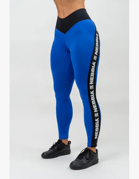 NEBBIA • High-waisted ICONIC leggings blue • Nebshop.cz