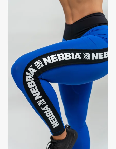 NEBBIA • High-waisted ICONIC leggings blue • Nebshop.cz