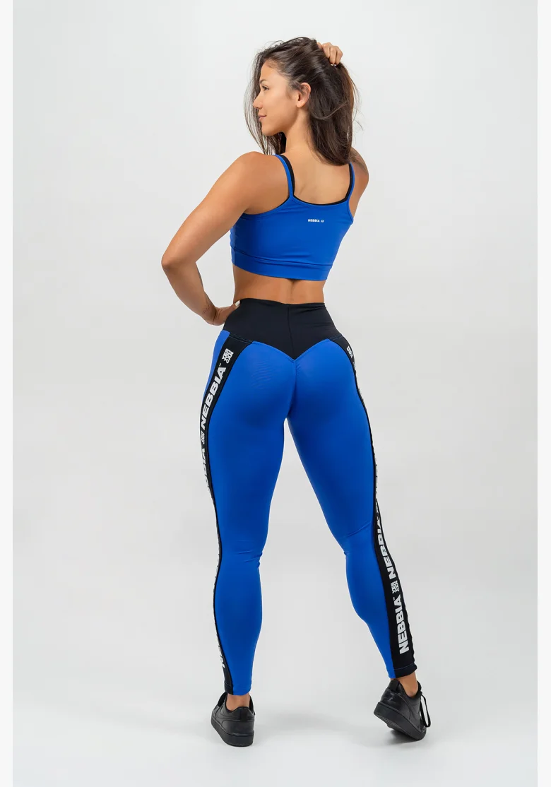 NEBBIA • High-waisted ICONIC leggings blue • Nebshop.cz