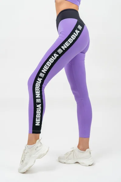 NEBBIA • High-waisted ICONIC leggings lilac • Nebshop.cz