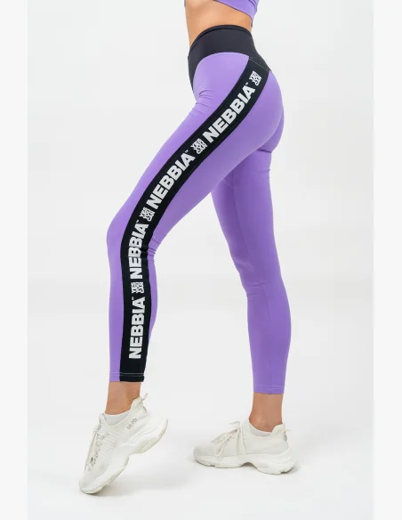 NEBBIA • High-waisted ICONIC leggings lilac • Nebshop.cz