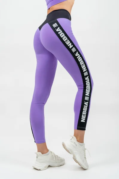 NEBBIA • High-waisted ICONIC leggings lilac • Nebshop.cz 2