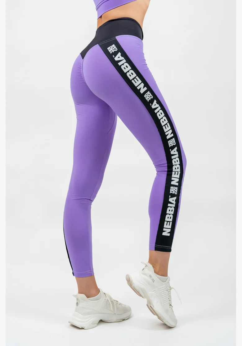 NEBBIA • High-waisted ICONIC leggings lilac • Nebshop.cz