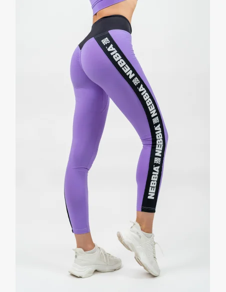 NEBBIA • High-waisted ICONIC leggings lilac • Nebshop.cz