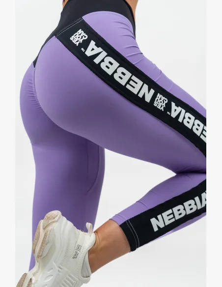 NEBBIA • High-waisted ICONIC leggings lilac • Nebshop.cz