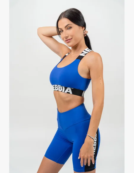 NEBBIA • Sport bra with medium support ICONIC blue • Nebshop.cz