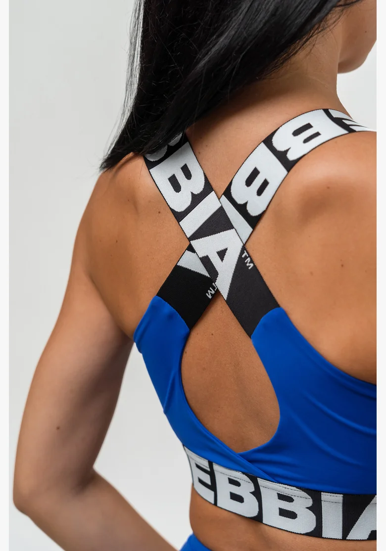 NEBBIA • Sport bra with medium support ICONIC blue • Nebshop.cz