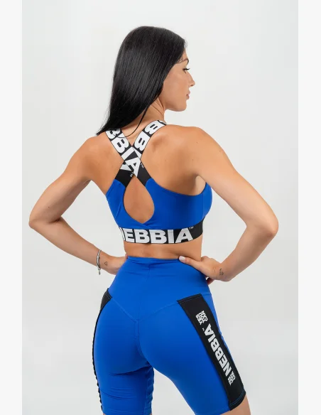 NEBBIA • Sport bra with medium support ICONIC blue • Nebshop.cz