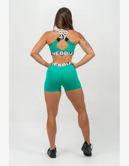 NEBBIA • Medium Support Sports Bra ICONIC Green • Nebshop.cz