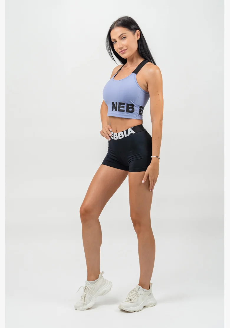 NEBBIA • Reinforced sports bra with high support GYM TIME purple • Nebshop.cz