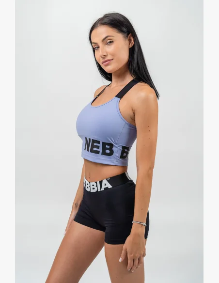 NEBBIA • Reinforced sports bra with high support GYM TIME purple • Nebshop.cz