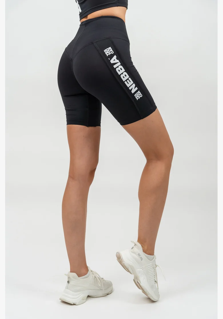 NEBBIA • High Waist Cycling Shorts ICONIC black • Nebshop.cz