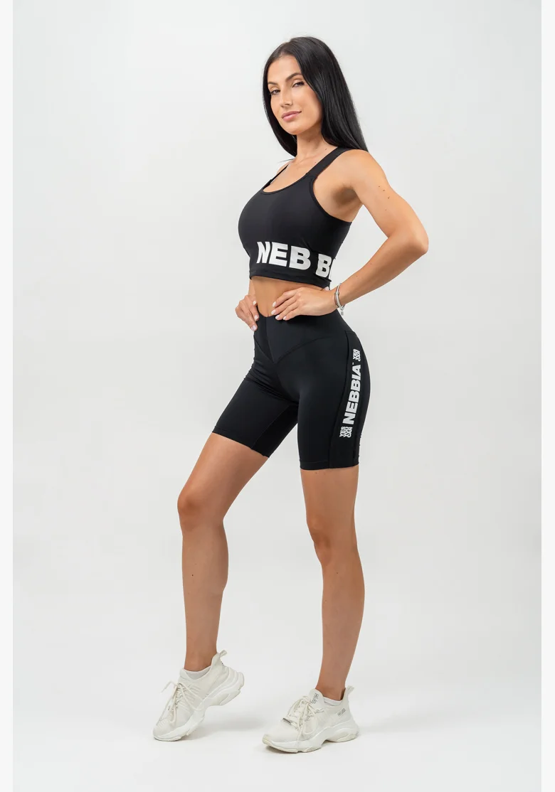 NEBBIA • High Waist Cycling Shorts ICONIC black • Nebshop.cz