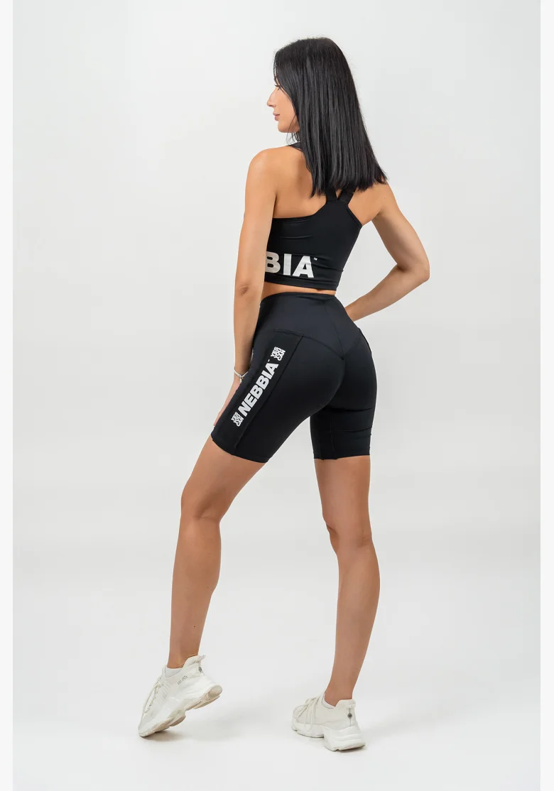 NEBBIA • High Waist Cycling Shorts ICONIC black • Nebshop.cz
