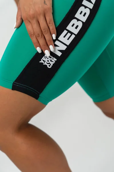 NEBBIA • High Waist Cycling Shorts ICONIC green • Nebshop.com 2