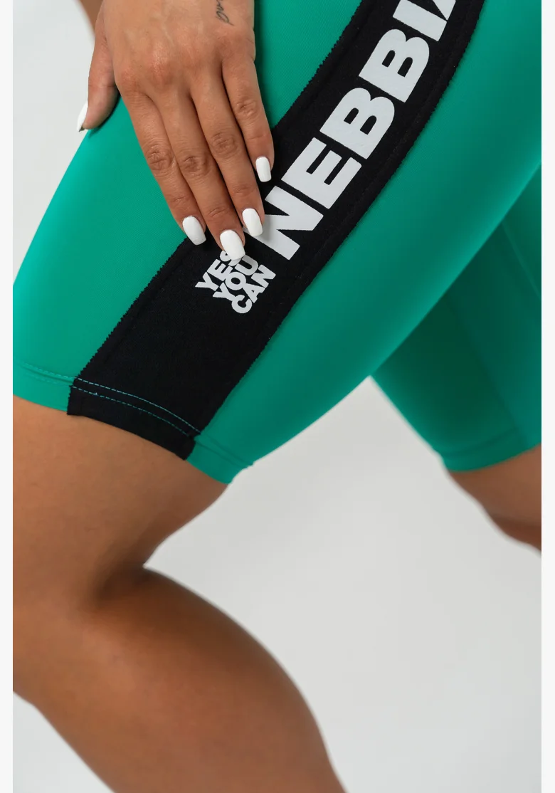 NEBBIA • High Waist Cycling Shorts ICONIC green • Nebshop.com