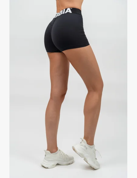 NEBBIA • Fitness shorts with high waist GLUTE PUMP black • Nebshop.cz