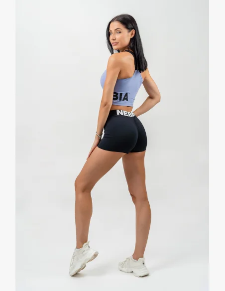 NEBBIA • Fitness shorts with high waist GLUTE PUMP black • Nebshop.cz