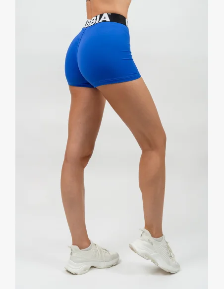 NEBBIA • Fitness shorts with high waist GLUTE PUMP blue • Nebshop.cz